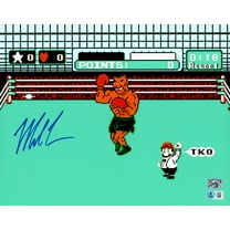 Mike Tyson Autographed 11x14 Photo Nintendo NES Punch-Out!! Beckett BAS Witness 237638