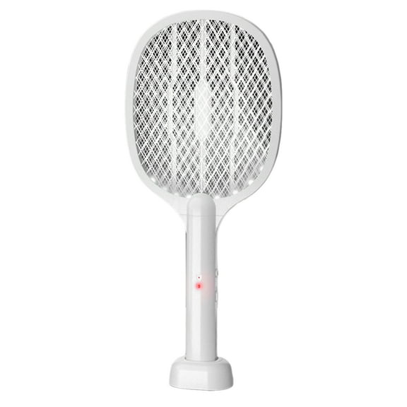 SUNHUFA 2 in 1 Bug Zapper Racket Handheld Electric Fly Swatter Safe Fly Killer and Mosquito Trap Lamp Rechargeable for Indoor and Outdoor Pest Control