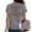 D-Grey, variant on UNISHE Inspirational Christian T-Shirt for Women Retro Faith Cross Tee Casual Tops for Daily Outfit White, S