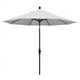 California Umbrella GSCU908302-5404 9 Ft. Aluminium Marché Parapluie Collier Inclinable - Mat Noir-Sunbrella-Naturel – image 1 sur 2