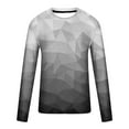 thumbnail image 4 of Patlollav Men T-Shirts Casual Round Neck Long Sleeve Pullover Print Blouse Tops, 4 of 5