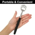 thumbnail image 5 of Hengguang Back Scratcher, Stainless Steel Telescopic Extendable Bear Claw & Rake Design for Adults - Instant Itch Relief, Adjustable 8-22 Inch, 5 of 7