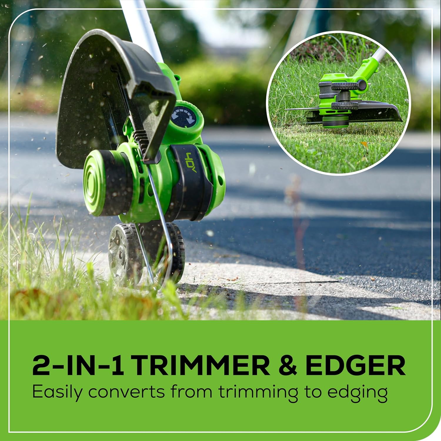Greenworks 40V 13" String Trimmer / Edger (Gen 2), Tool Only, Battery and Charger Not Included, New