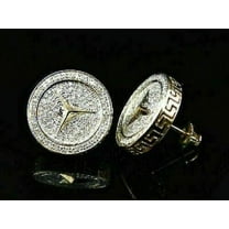 2Ct Round Cut White Diamond Women Cluster Stud Earrings 925 Sterling Silver