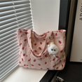 thumbnail image 2 of Bolso de hombro de nicho de alto valor para mujer, nuevo estilo 2025, moderno, literario, original, bolso de mano de pana de gran capacidad, 2 of 5