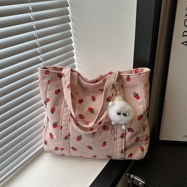 Bolso de hombro de nicho de alto valor para mujer, nuevo estilo 2025, moderno, literario, original, bolso de mano de pana de gran capacidad