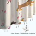 thumbnail image 6 of Colorful Funny Dachshund Shower Curtain 84"x72" ,Bathroom Decorative Shower Curtains Set with 12 Hooks,Modern Waterproof Washable Shower Curtain, 6 of 6