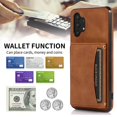 thumbnail image 2 of ELEHOLD Leather Wallet Case for Samsung Galaxy A32 5G Case, Galaxy A32 5G Wallet Case with PU Leather Card Pockets Back Flip Cover,Brown, 2 of 5
