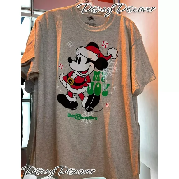 Disney Walt Disney World Christmas Mickey Mouse My Joy Shirt