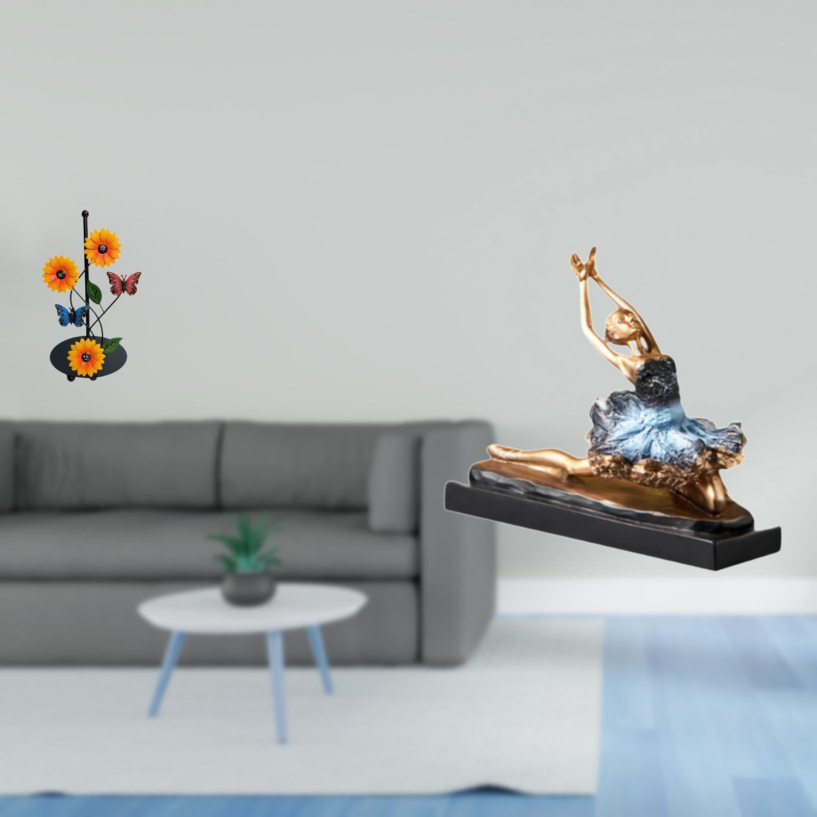 Fiocias Toilet Paper Holder Paper Towel Holder Countertop Ballet Dancer Statue Resin Sculpture Ornament Figure Modern Art Iron Material Suitable for Gift Givi