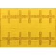 thumbnail image 1 of Ahgly Company Machine Washable Indoor Rectangle Solid Yellow Modern Area Rugs, 2' x 4', 1 of 4