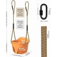 thumbnail image 6 of Heavy-Duty High Back Full Bucket Toddler Swing Seat with Locking Carabiners and Adjustable Rope, Cute Elephant Shape Design, 600LB Weight Limit, 6 of 12