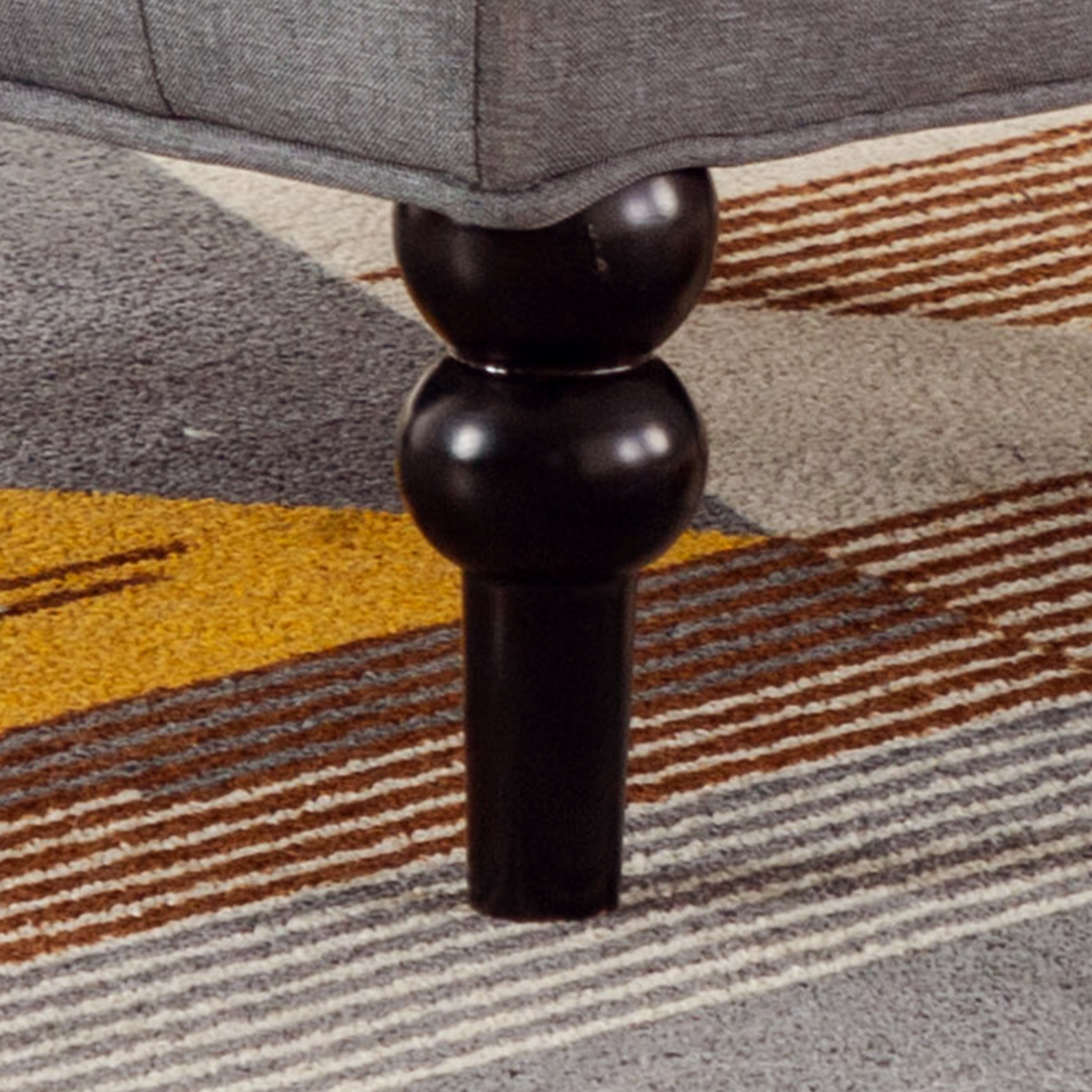 Ryan Diamond Button-Tufted Wingback Accent Chair