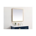 thumbnail image 4 of Elegant Decor Pier 27x36 inch LED mirror with adjustable color temperature 3000K/4200K/6400K in brass, 4 of 10
