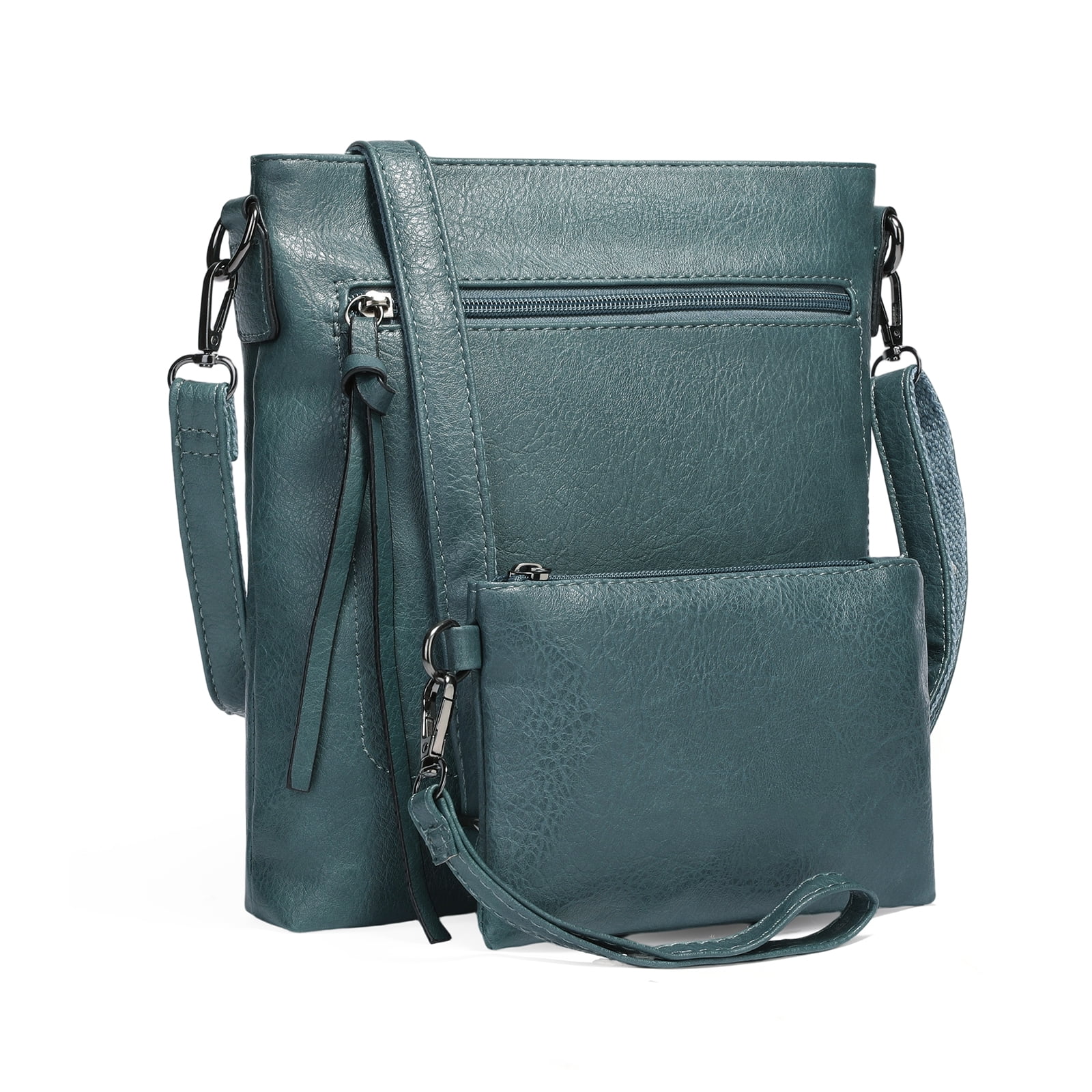 SENDEFN Real Leather Purse for Women Crossbody Bag Travel Shoulder Handbag Vintage Tassel Zipper