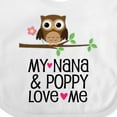 thumbnail image 4 of Inktastic Nana and Poppy Love Me Girls Baby Bib, 4 of 4