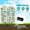 thumbnail image 3 of Laijoy Metal Garden Trellis for Climbing Plants, 2 Pack Fence Trellis Panels, 71" Tall Retro Style Cucumber Trellis, Decorative Plant Support Stand, 3 of 8
