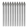 thumbnail image 1 of COMPUKAS 10 Pcs Porcelain Tile Drill Bits Alloy Drill Bit Set for Construction Tasks, 1 of 6