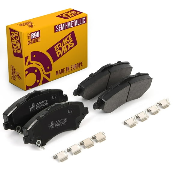 Metrix Premium Chassis Parts - Front Semi-Metallic Disc Brake Pad Set D1273-D1327 Fits Chrysler Town & Country, Dodge Grand Caravan, Journey, Jeep Liberty, Volkswagen Routan, Made in Europe