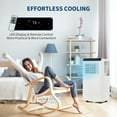 thumbnail image 7 of 10,000 BTU Portable Air Conditioners,3-in-1 AC Unit with Cooling, Dehumidifier, Fan,24H Timer, for Rooms up to 450 Sq.Ft, Mobile AC with Window Kit, 7 of 7