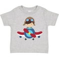 thumbnail image 3 of Inktastic Pilot Boy, Airplane, Plane, Flying, Brown Hair Boys Toddler T-Shirt, 3 of 5