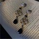 thumbnail image 3 of KAIYANG Pendientes de fiesta con perla y diamantes negros para mujer (negros), 1 par, 3 of 3