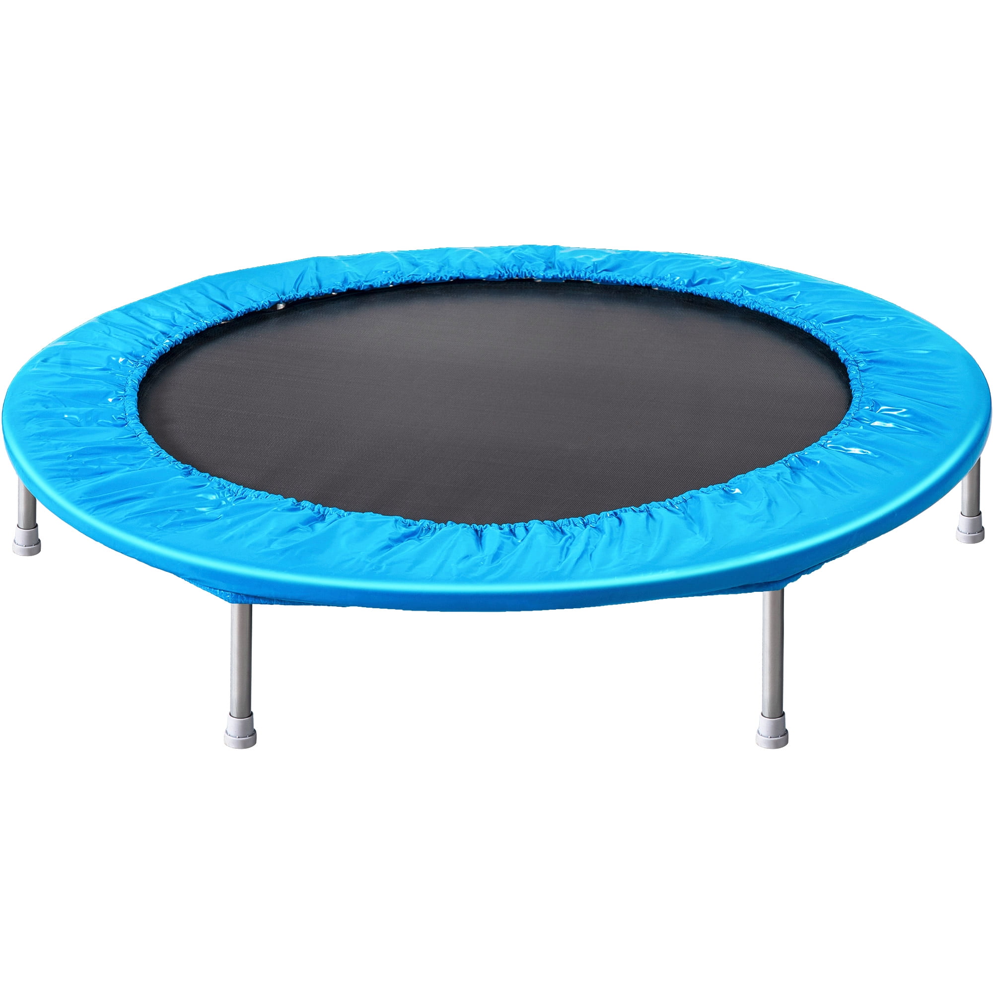 Piscis 45 Inch Rebounder Fitness Trampoline for Adults Kids, Mini Fitness Trampoline with Padding and Springs Elastic Safe for Indoor Outdoor Exercise Workout, Exercise Trampoline Holds 180 lb