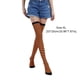 thumbnail image 5 of Paquete de 2 calcetines a rayas Minnieouse talla grande hasta el muslo naranja negro, 5 of 6