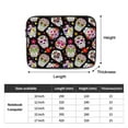 thumbnail image 3 of Colorful Skull 17 inch Portable Laptop Sleeve Compatible with MacBook Air Notebook Computer Case for Men Women College School Students, 3 of 7