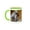 Green/White, variant on 3drose, Monkey. Amber Fort. Jaipur., 15oz Mug