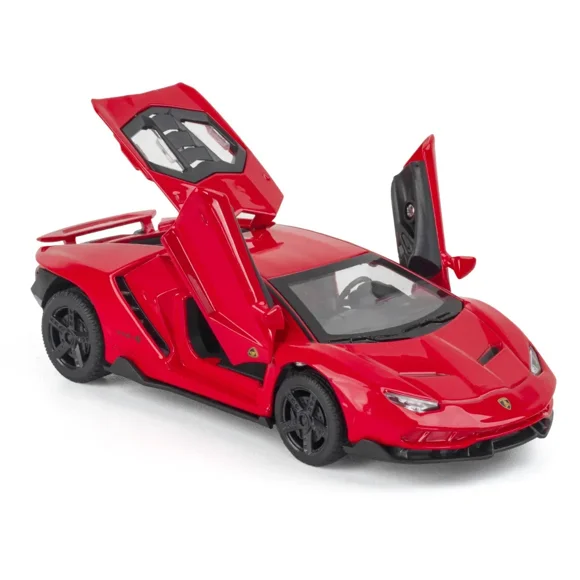 1:32 Alloy Lambo LP770-4 Super Sports Car Model Toy Racing Lifting Tail Sound Light Doors Opend Diecasts & Toy Vehicles for Boys,Red