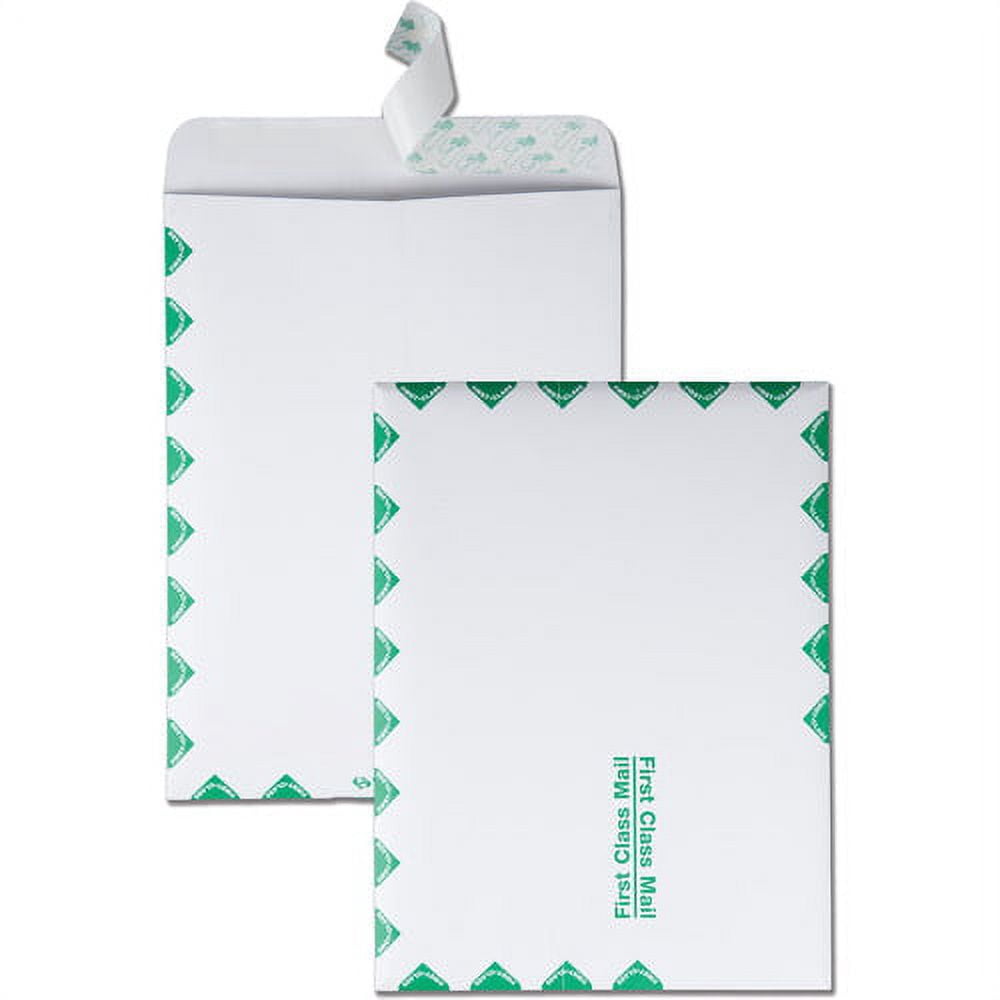 Quality Park First-Class Catalog Envelopes Catalog - 9" Width x 12" Length - 28 lb - Peel & Seal - 100 / Box - White