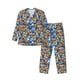 thumbnail image 1 of Balery Colorful Butterfly1 Pijama para Hombre de Dos Piezas con Manga Larga, Conjunto de Dormir y Descanso Suave con Bolsillos-X-Large, 1 of 7
