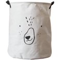 thumbnail image 1 of KAIYANG Cesto de ropa sucia plegable impermeable para habitación de niños, caja de almacenamiento de juguetes para niños (gris) gris, 1 of 4