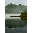 thumbnail image 2 of Rotenberg, Nancy 11x14 Black Ornate Wood Framed with Double Matting Museum Art Print Titled - USA, Alaska Morning fog on lake, 2 of 4