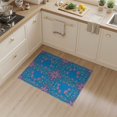 thumbnail image 2 of ODIKA 3'x5' Washable Area Rug Vine Trellis With Boho Medallion Corner Accents Floral Whimsical Refined for Hallway, Laundry Room, Non-Slip, Flatweave, Easy Care, 2 of 7