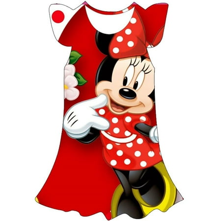 Minnie Mouse princesse robe filles robe anniversaire tenue robes