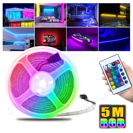 CHUSYYRAY 16ft/5m Flexible LED 2538 RGB Strip Light SMD Remote Fairy Lights Room TV Party Bar price history on PriceWatchPro