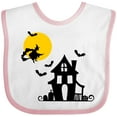 thumbnail image 3 of Inktastic Halloween Haunted House Witch and Bats Boys or Girls Baby Bib, 3 of 4