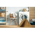 thumbnail image 2 of Ahgly Tapis Rond Lavable en Machine Intérieur Transitionnel Acajou Brun, 5 Pieds Rond, 2 of 7
