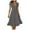 Gray, variant on ChaoHeng Women Dresses under $10 Free Shipping Summer Dresses for Women Women's Fashion Sexy Vintage V Neck Short Sleeve Dresses