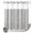 Gray, variant on No Hook Shower Curtain, Turquoise Shower Curtains for Bathroom with See Through Top Window, Modern Boho Vertical Striped Pattern Simple Waterproof & Washable Bath Curtain Long 72"x78"