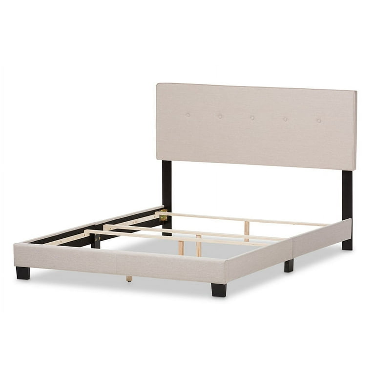 Baxton Studio Hampton Modern and Contemporary Light Beige Fabric Upholstered Queen Size Bed Baxton Studio Hampton Modern and Contemporary Light Beige Fabric Upholstered Queen Size Bed