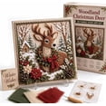 thumbnail image 2 of 3D Christmas Fabric Poke Art Kit, Handmade Fabric Poke Art Kit, Vintage Holiday Handmade Decoration,DIY Christmas Craft Kit for Women,Christmas Gift, 2 of 6