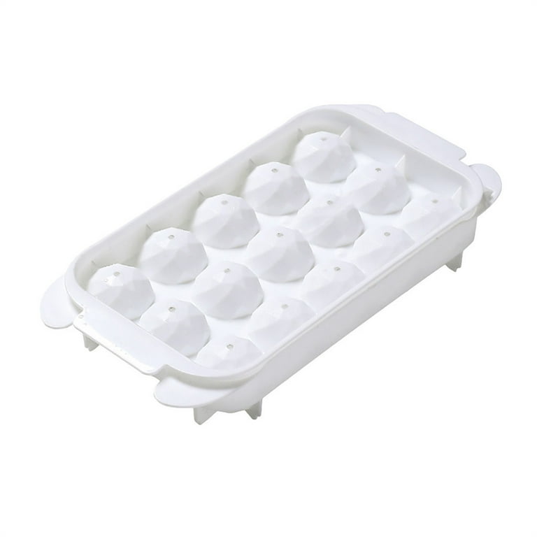 Kitoulea Small Round Ice Cube Trays for Freezer, Ice Ball Maker Mold with  Lid Easy Release BPA-Free Circle Ice Tray Reusable Sphere Ice Cube Mold for