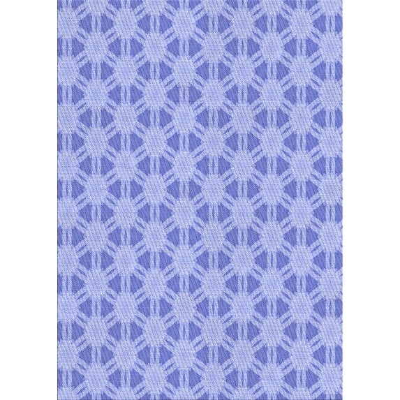 Ahgly Company Machine Washable Indoor Rectangle Transitional Light Slate Blue Area Rugs, 2' x 4'