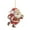 C, variant on MXTPOV Red Christmas Decorations Hanging for Christmas Tree, Acrylic Santa Claus Ornaments for Backpack Home Decor, Flat Christmas Tree Decorations