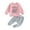 Pink, variant on Infant Toddler Baby Girl Clothes 6M 12M 18M 24M 3Y Fall Winter Outfit Long Sleeve Crewneck Sweatshirt Top Casual Pants Set