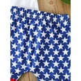 thumbnail image 6 of Bagilaanoe 4th of July Clothes for Toddler Baby Boys Girls Short Sleeve Letter Print T-shirt Tops + Shorts 6M 12M 18M 24M 3T Kids Independence Day Outfits 2pcs Short Pants Set, 6 of 7