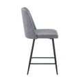 thumbnail image 5 of Jofran Maddox Mid-Century Modern Faux Leather Upholstered Counter Height Barstool (Set of 2), 5 of 7